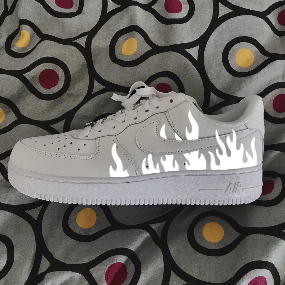 Nike AIR FORCE 1 reflective custom odblaskowy wzór