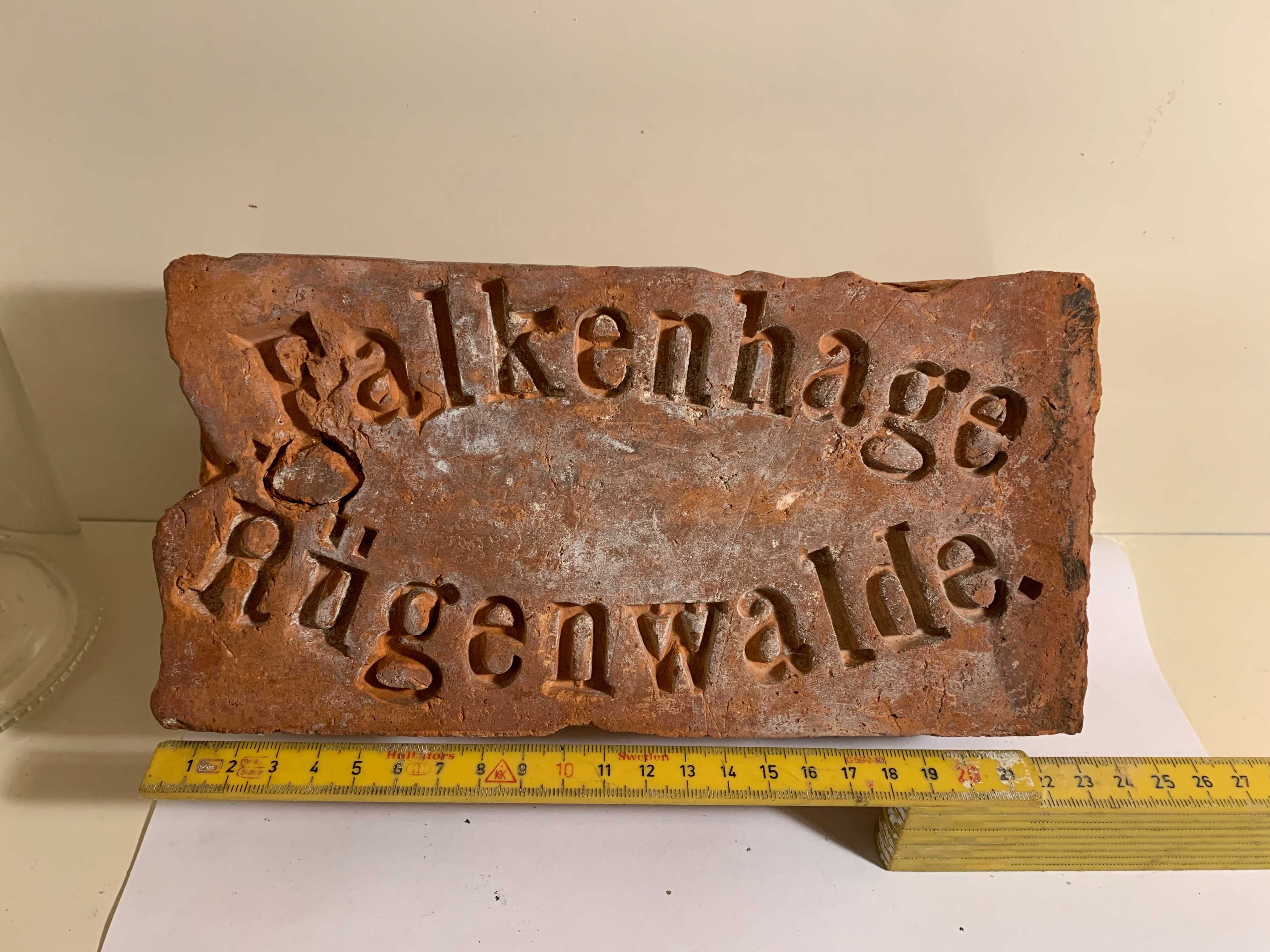 Stara cegła Darłowo Wzór 2 - h.FALKENHAGE RUGENWALDE - BPHR 05/23