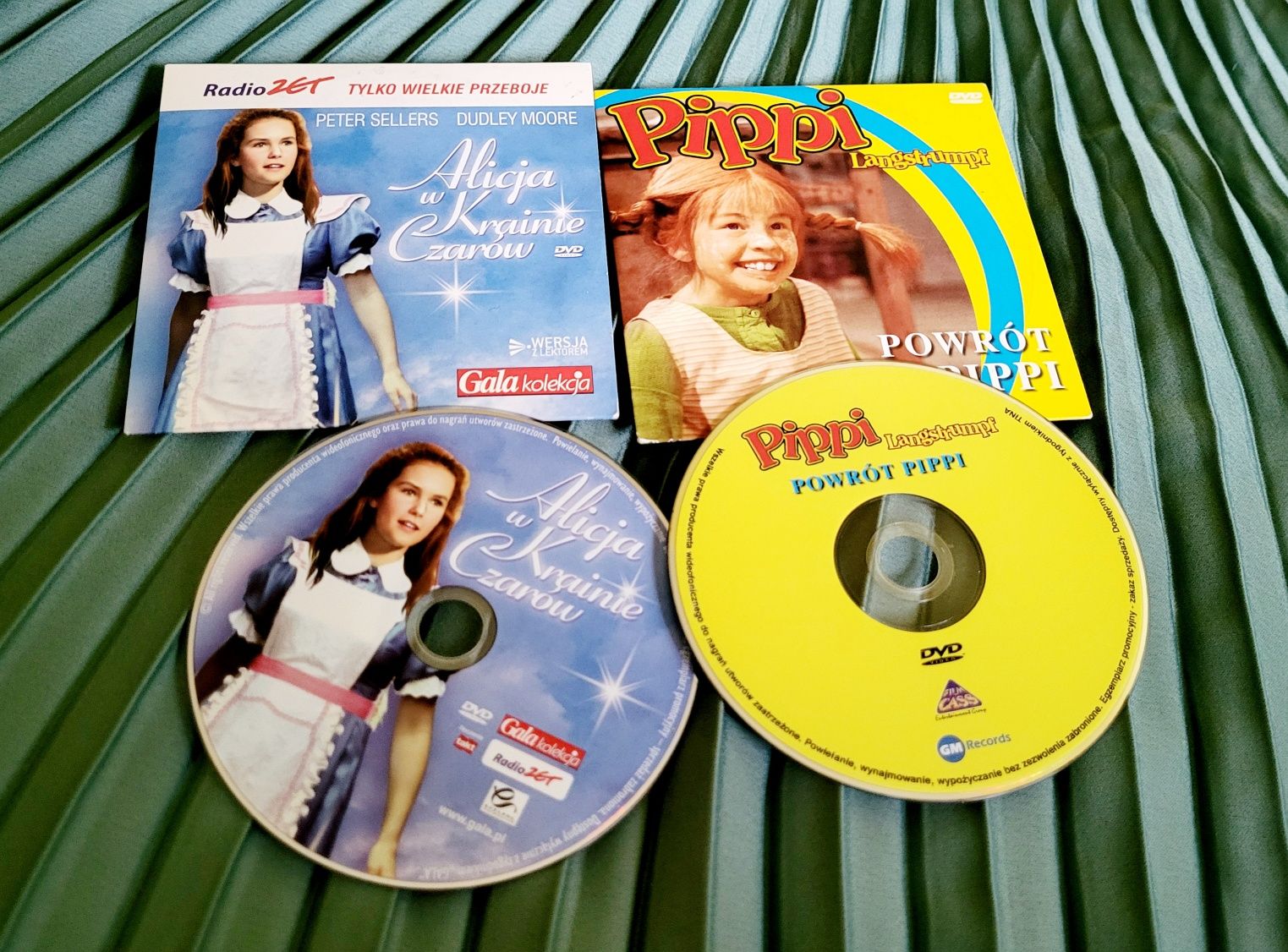 Pippi Langstrumpf Alicja w krainie czarów dwa filmy na dvd