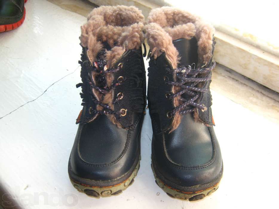 Зимние ботинки Buddy Dog р.24, натуральная кожа, отличное состояние