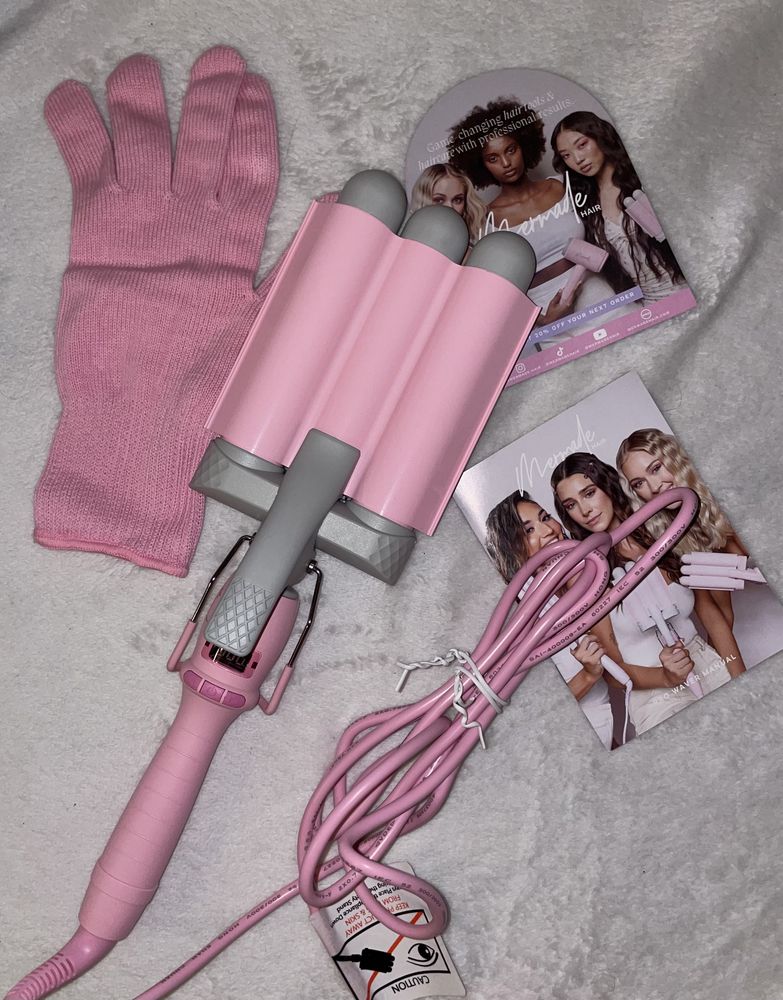 mermade hair pro waver 32mm pink cena do negocjacji