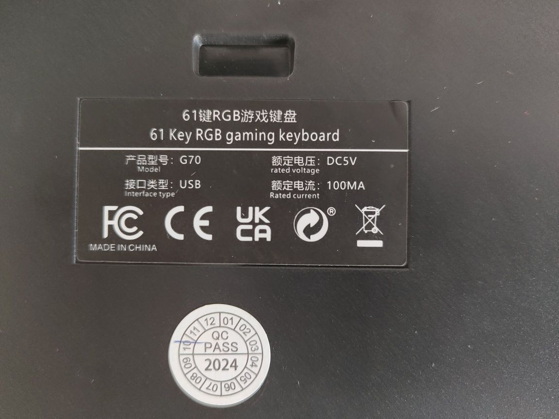 Klawiatura do gier RGB