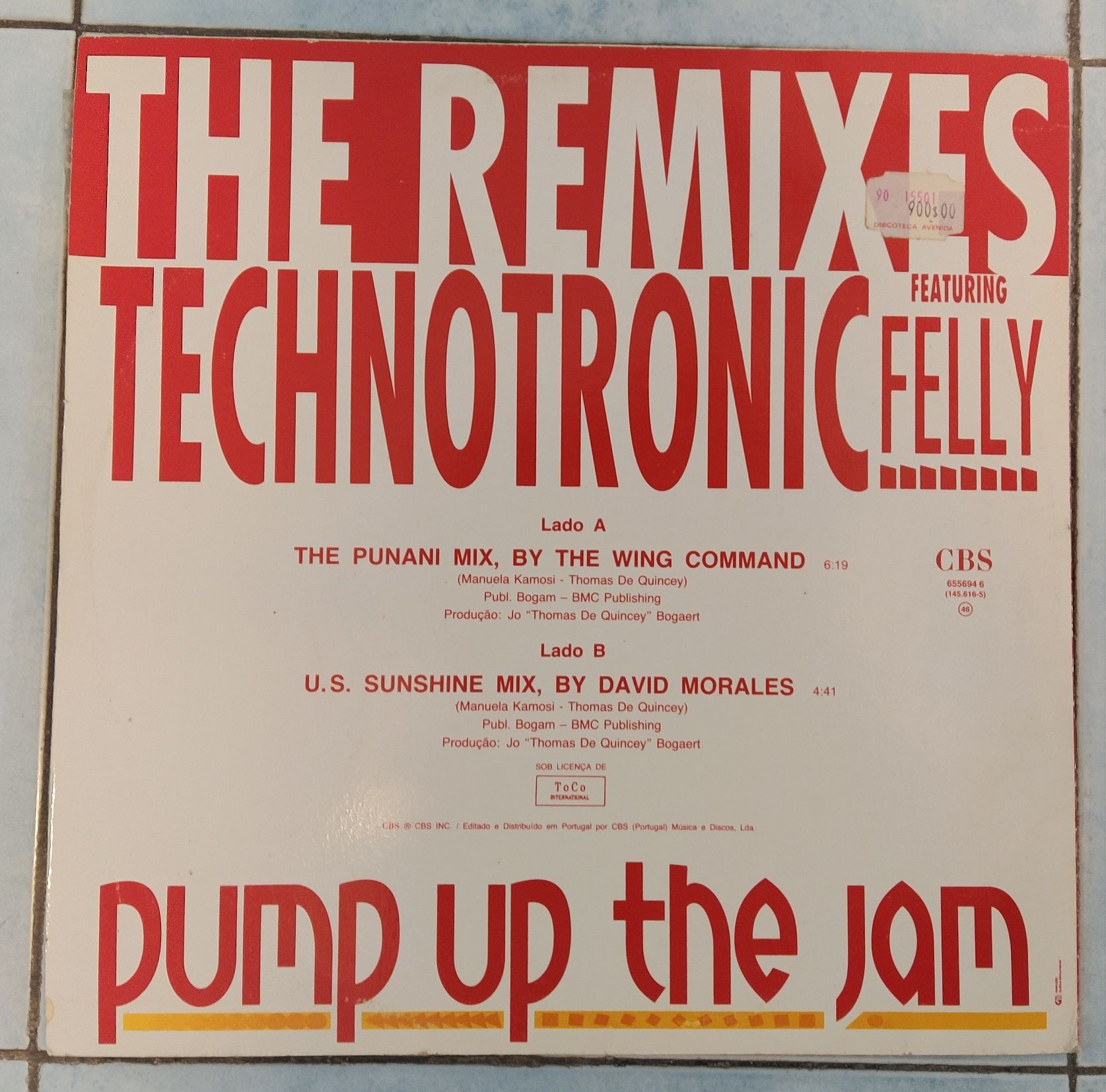 Vinil: The Remixes Technotronic - "Pump Up The Jam"