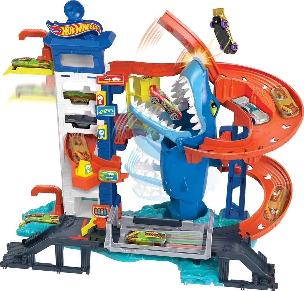 Трек Hot Wheels attacking shark escape акула Втеча від акули атака