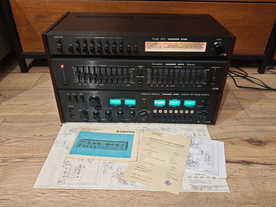 Unitra Radmor 5102 Quasi Quadro Korektor Graficzny 5470 Tuner 5122