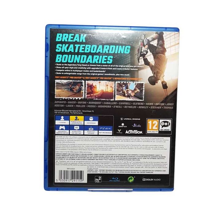 Gra PS4 Tony Hawks PRO Skater 1+2