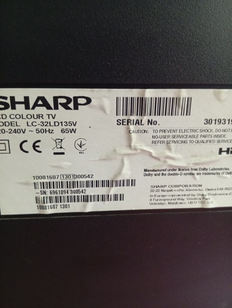 Sprzedam telewizor SHARP 32 cali