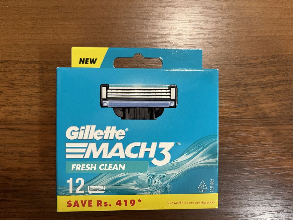 Змінні картриджі Gillette Mach 3, Оригінал!