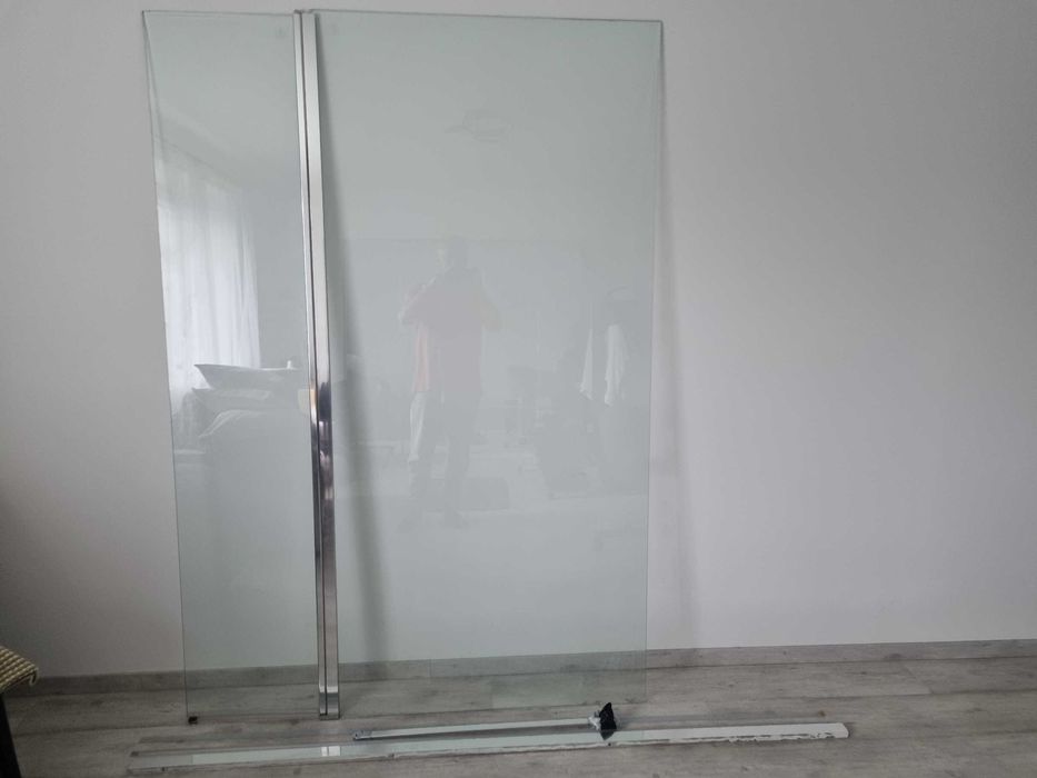 Kabina/szyba prysznicowa 100x200 + 40x200 SENSEA/Remix + osłonka