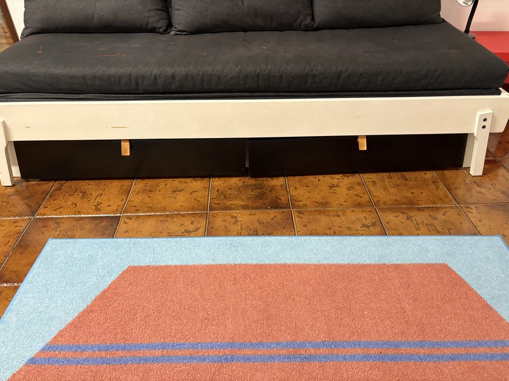 Sofa cama com gavetas