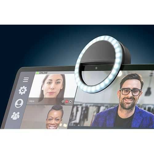Mini Ring Light para Telemóvel Tablet PC Selfies Videos Youtuber