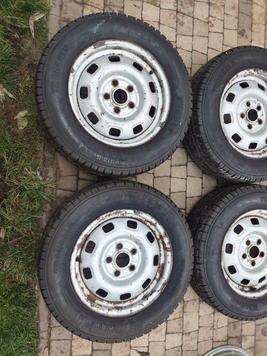 Koła zimowe felgi 15 5x112 opony 195/70/15C Transporter T4