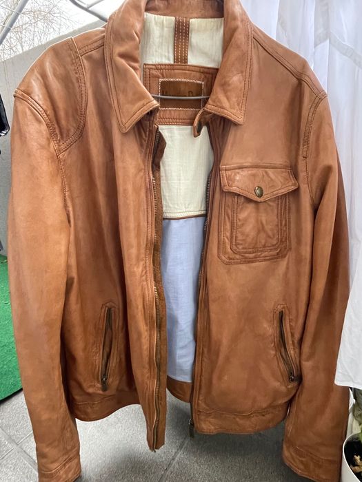 Massimo Dutti Limited Nappa skórzana kurtka