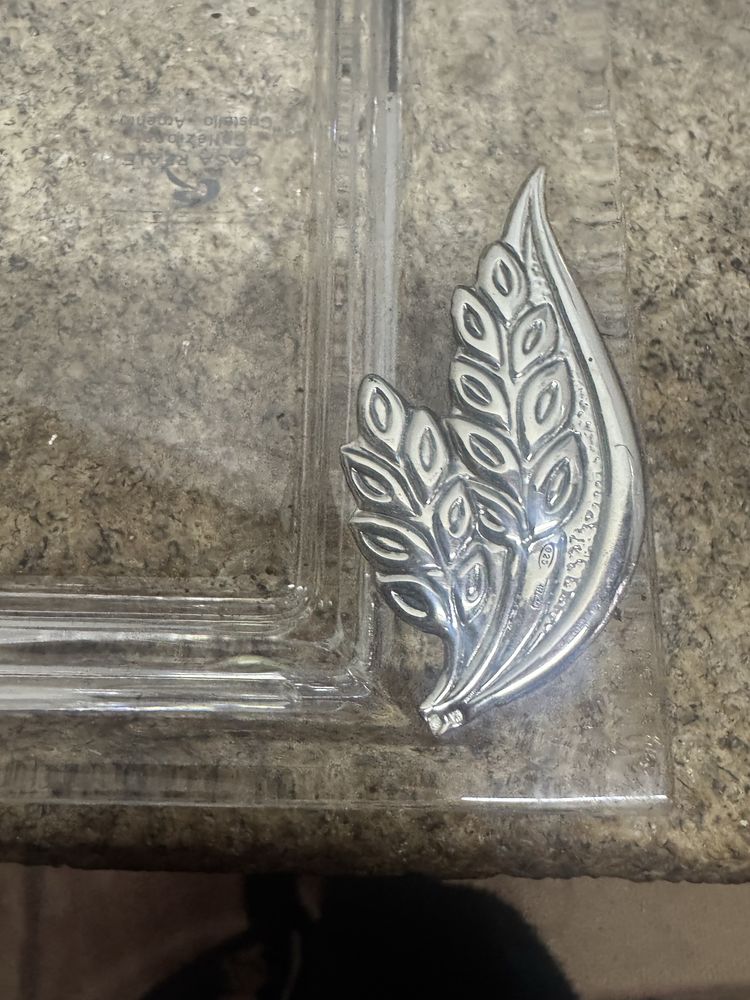 3 peças cristal e prata