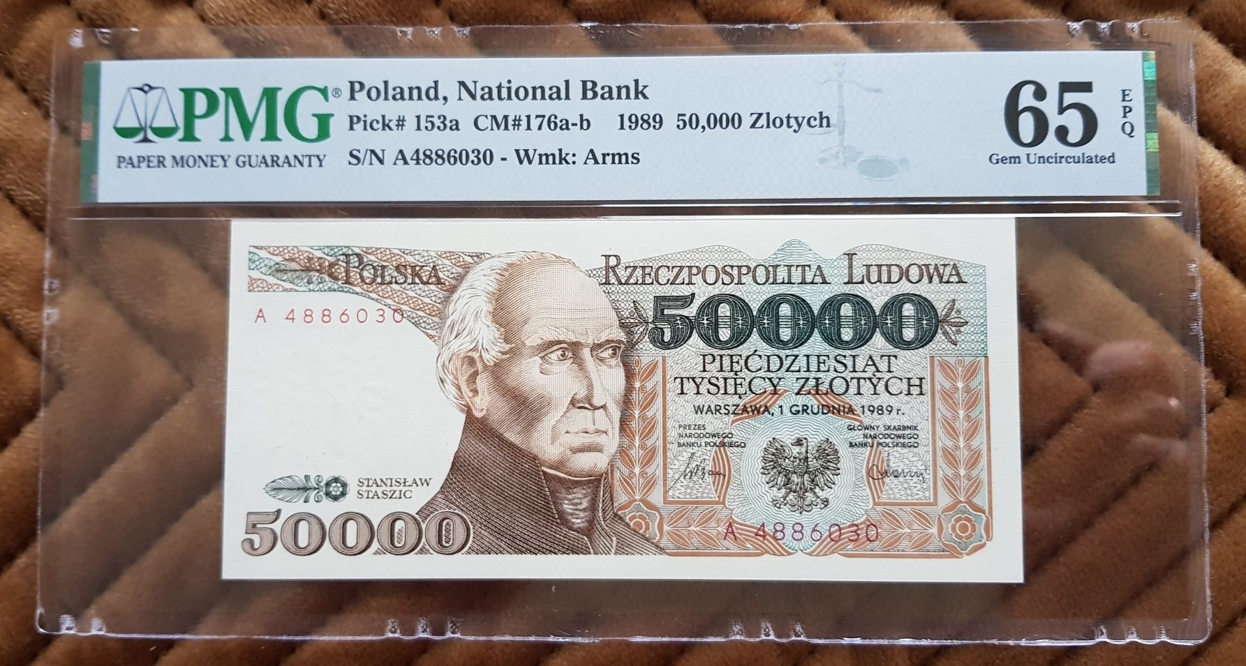 50000 złotych 1989 seria A