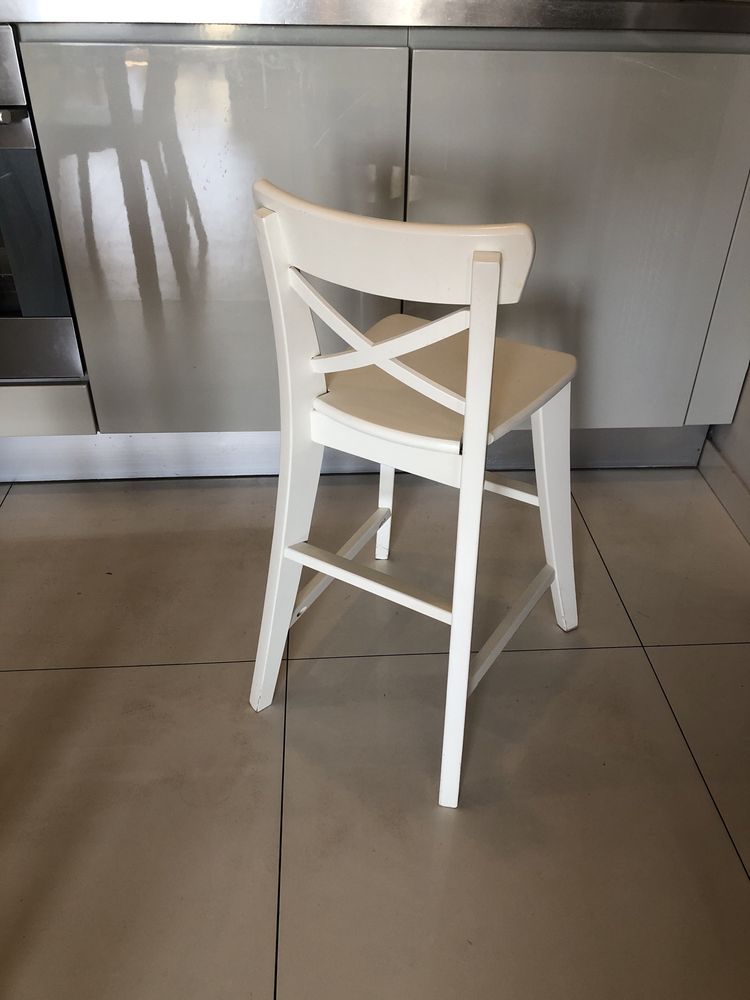 Krzesło drewniane dla dziecka Ikea INGLOF