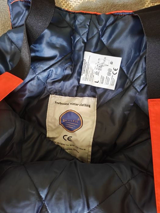 Spodnie robocze odblaskowe ocieplane L