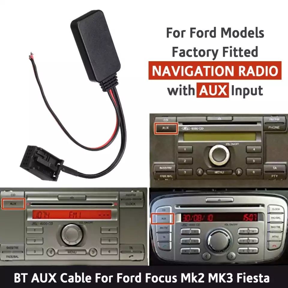 BLUETOOTH 5,0 AUX музыкальный адаптер FORD FOCUS 6000CD аудио кабель