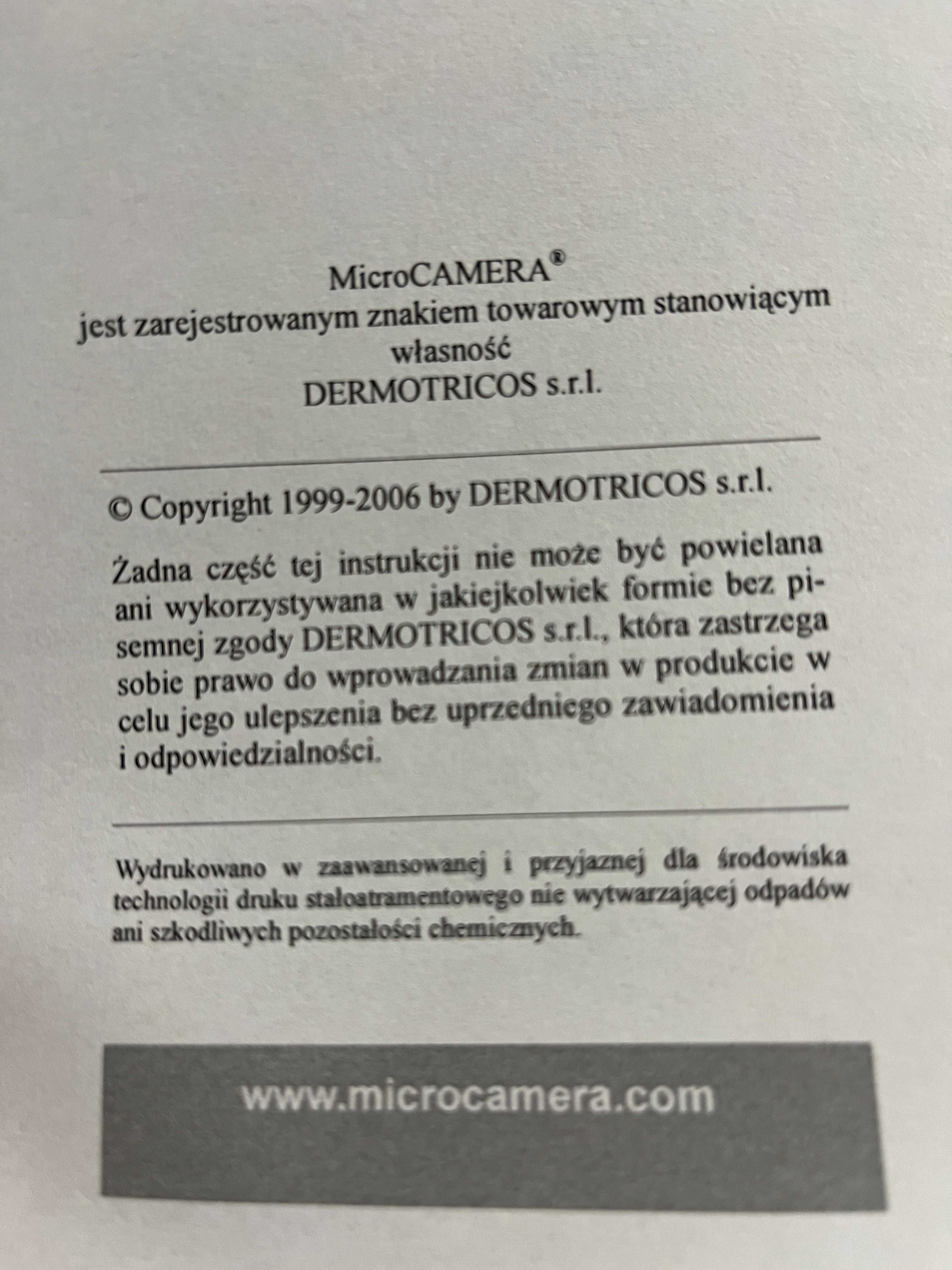 Mikrokamera trychologiczna  MicroCAMERA® DERMOTRICOS do skóry i włosów