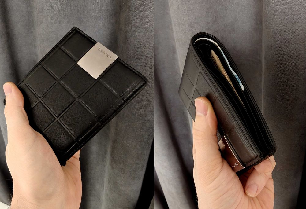 Кошелек CHANEL ! Оригинал Made in Italy ! Кожа ягненка ! Унисекс.