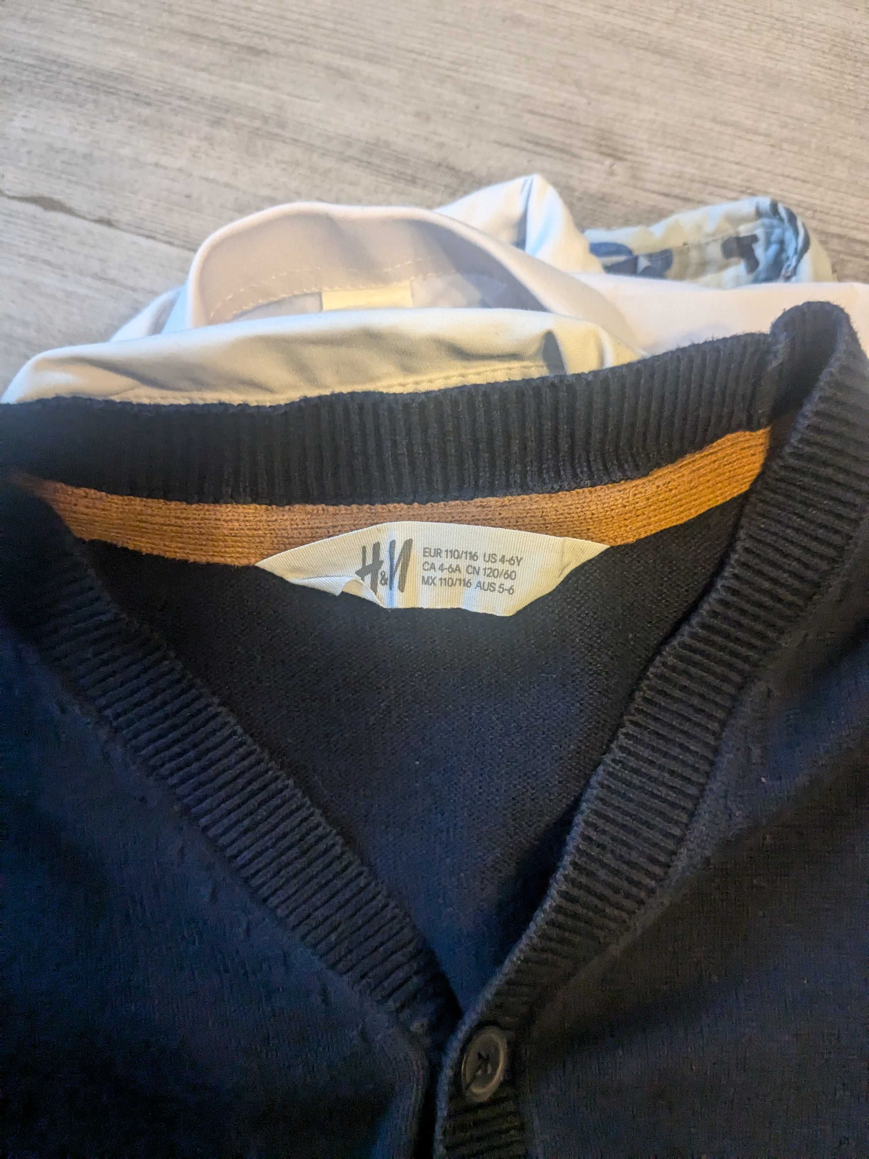Koszule i sweter chlopiecy 110/116