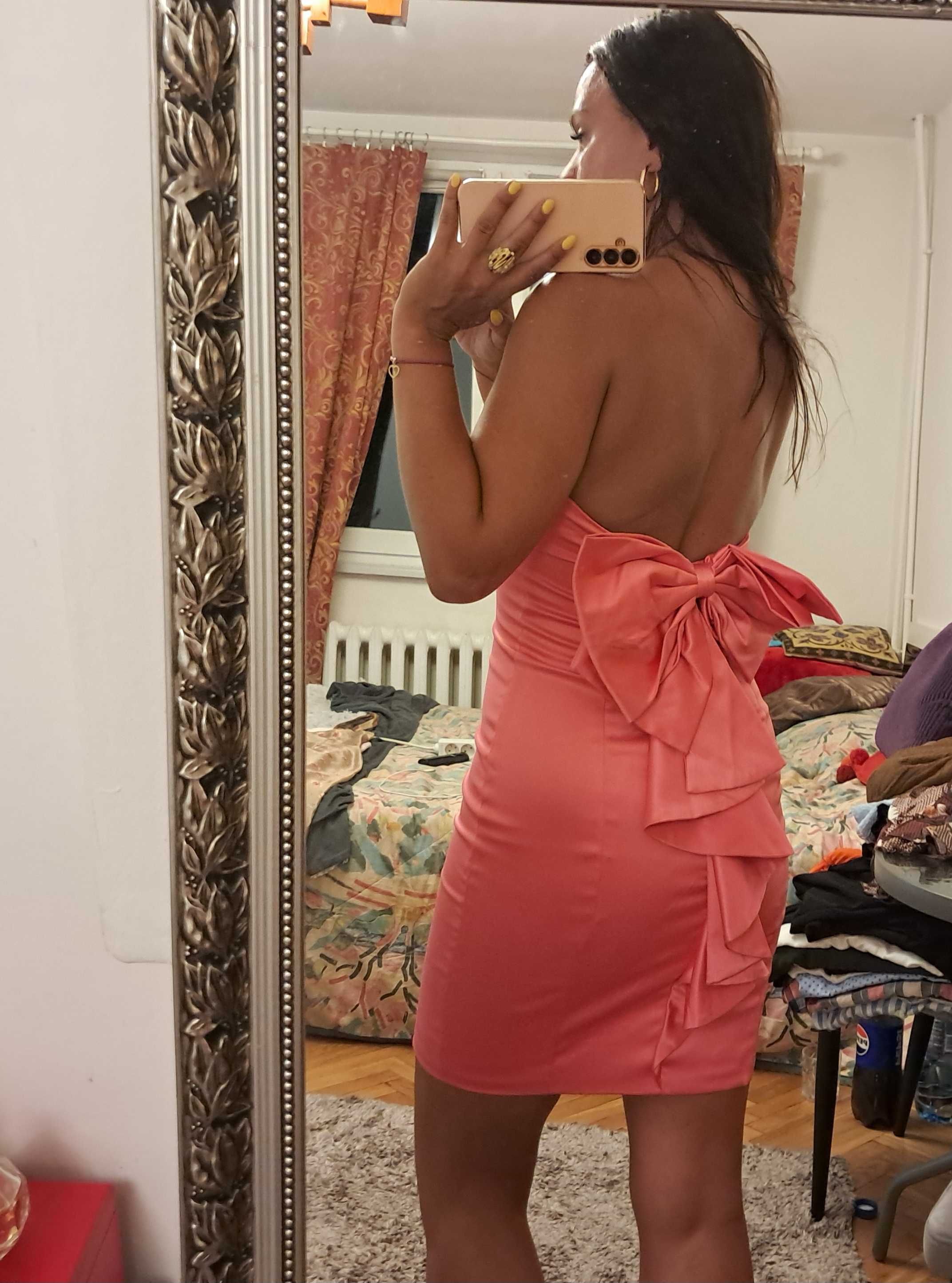 Piękna różowa sukienka Pretty Woman rozm. S