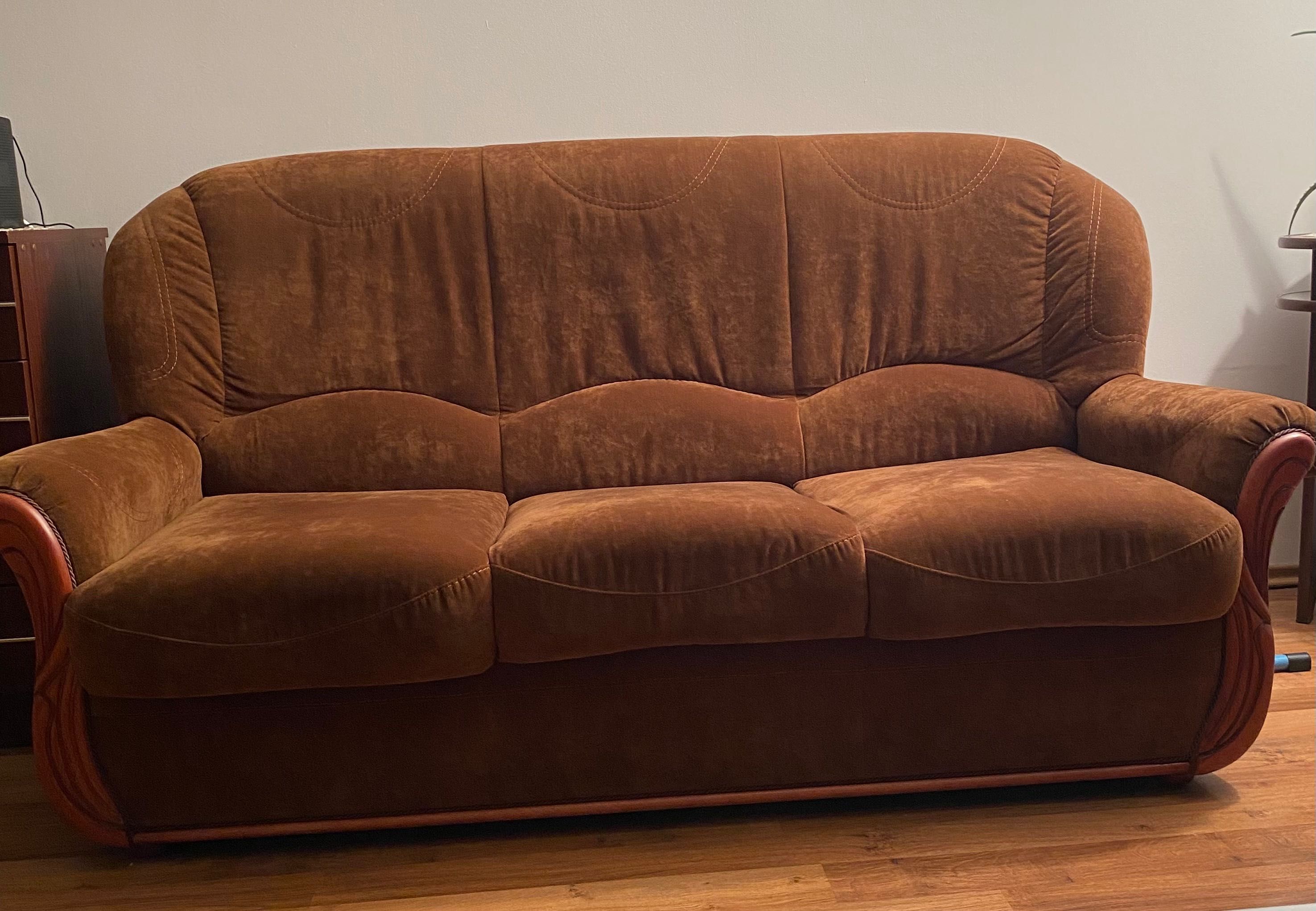 Sofa rozkładana + fotel