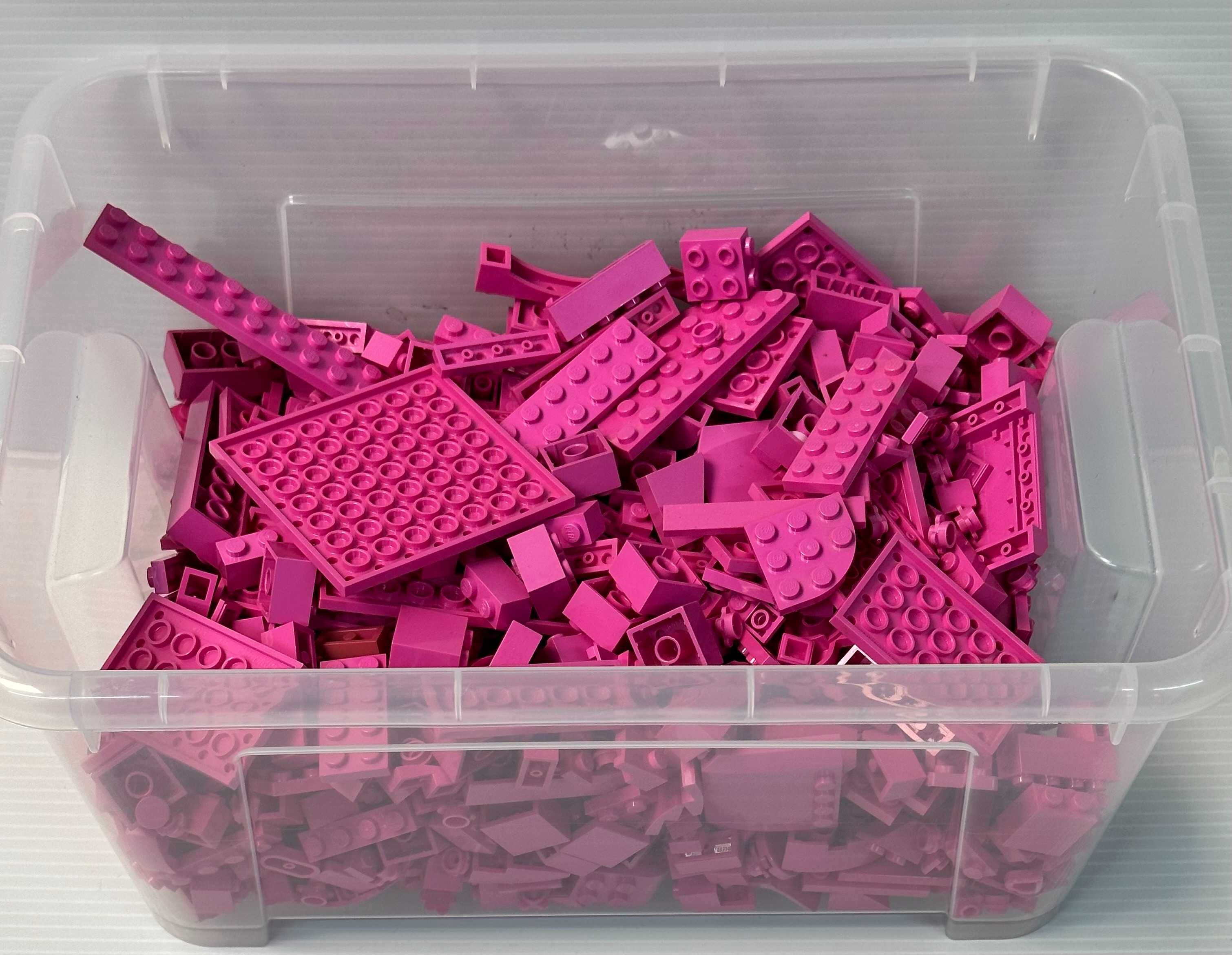 Lego klocki oryginalne Dark Pink  mix 0.750 kg