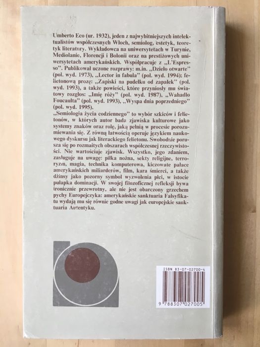 Umberto Eco - Semiologia życia codziennego