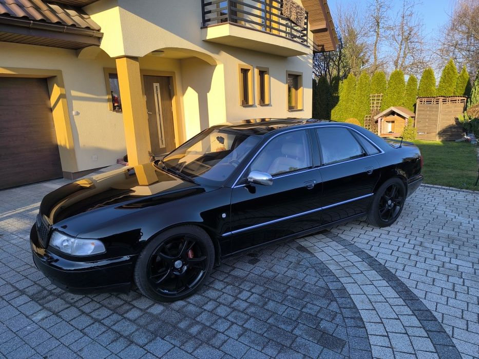 Audi S8 D2 1997r 340km Felgi 19 ABT jasna skóra Gwint wydech Fox