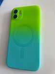Etui / case iPhone 11/ nowy / zielono-niebieski