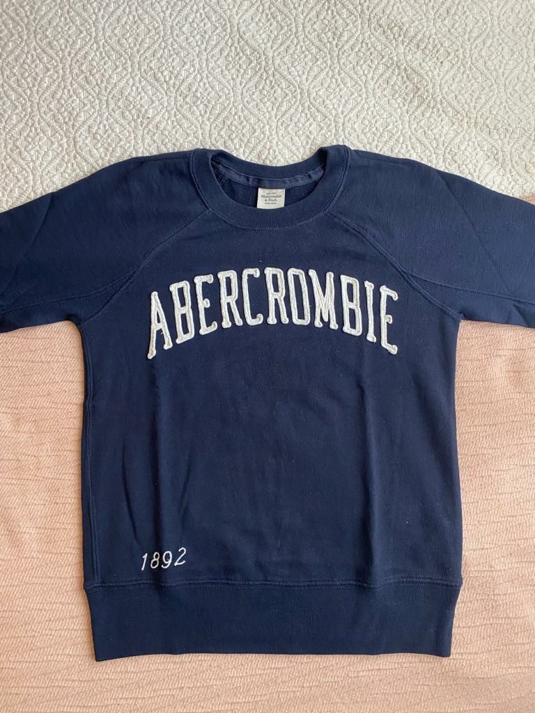 Sweatshirt teenager azul escuro Abercrombie