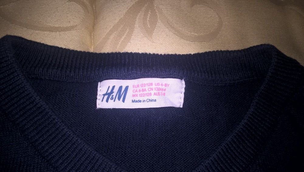 Camisas Rapaz Menino H&M 6 - 8 anos Colete de Malha