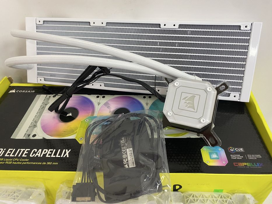 Система водяного охолодження Corsair icue h150i elite capellix white