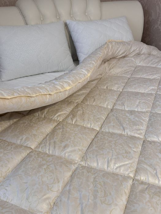 Тёплое одеяло овчина полуторное односпальное тепла ковдра вовна 150x21