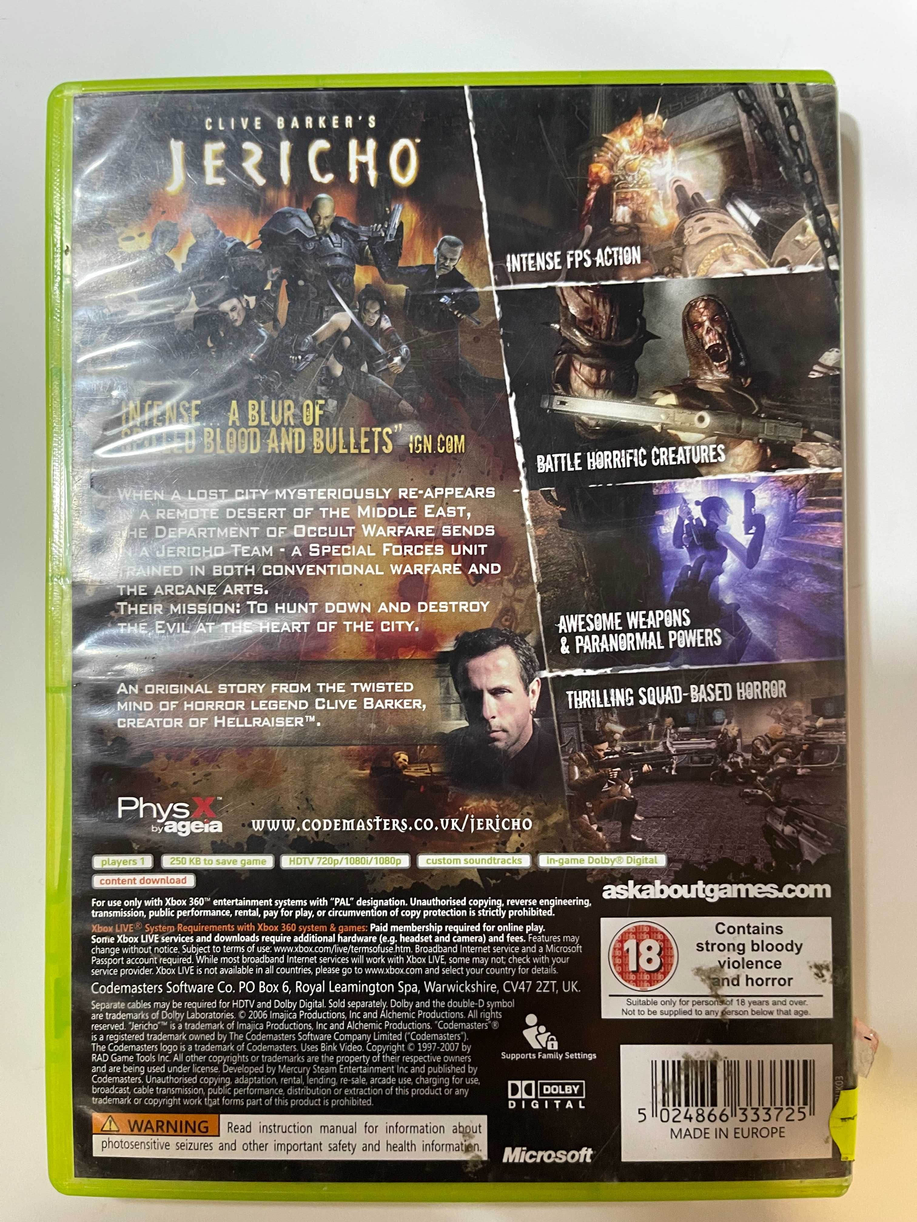 Clive Barker's Jericho Xbox 360