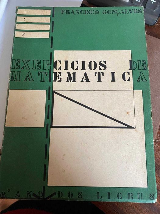 livro antigo exercício de matemática