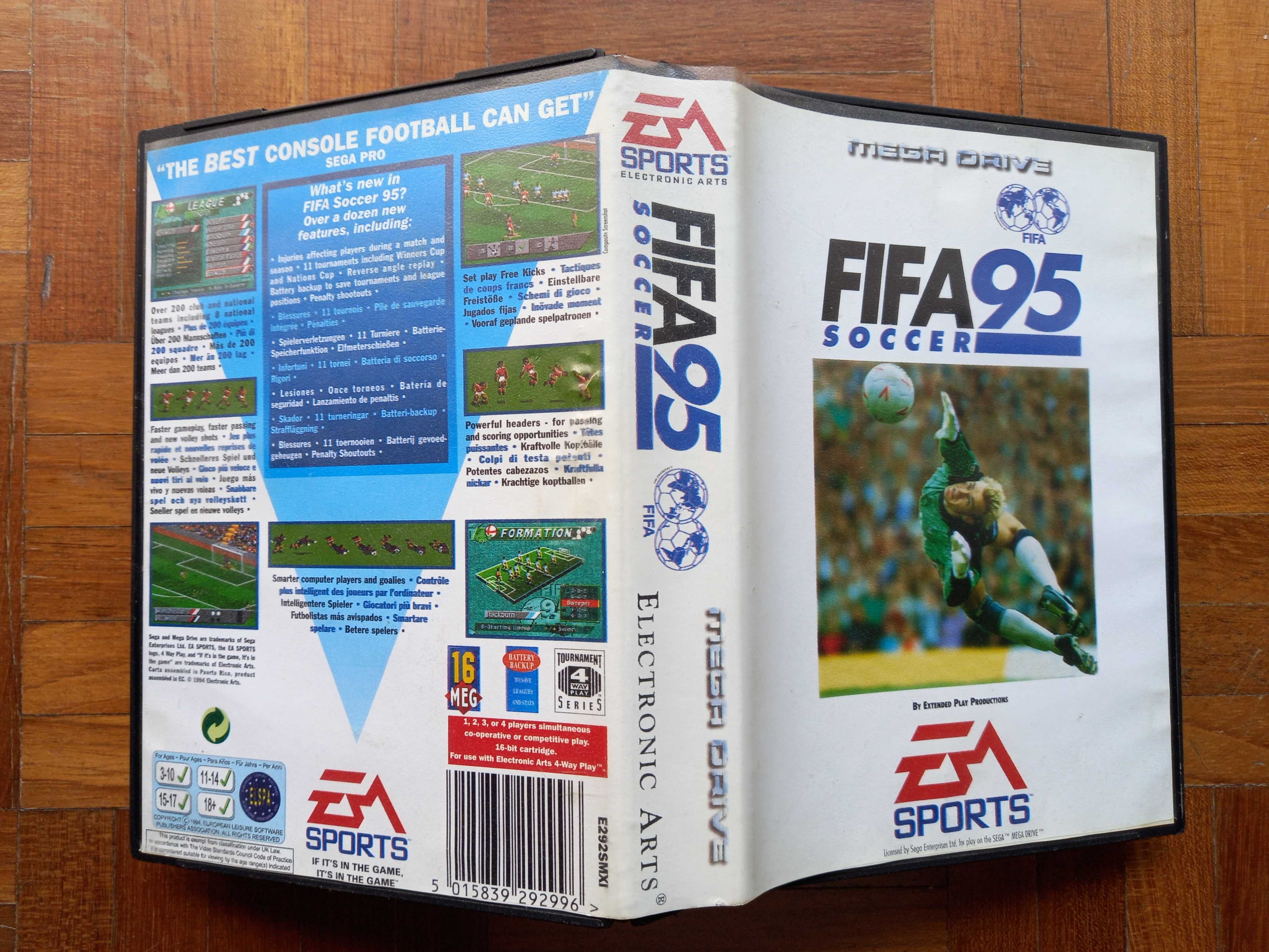 Sega Mega Drive II + jogo FIFA Soccer 95