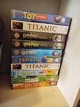 zestaw kaset VHS Toy Story, Harry Potter, Król Lew, Fluber i inne