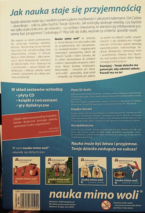 Nauka Mimo Woli: przyroda, matematyka, ortografia i gramatyka.