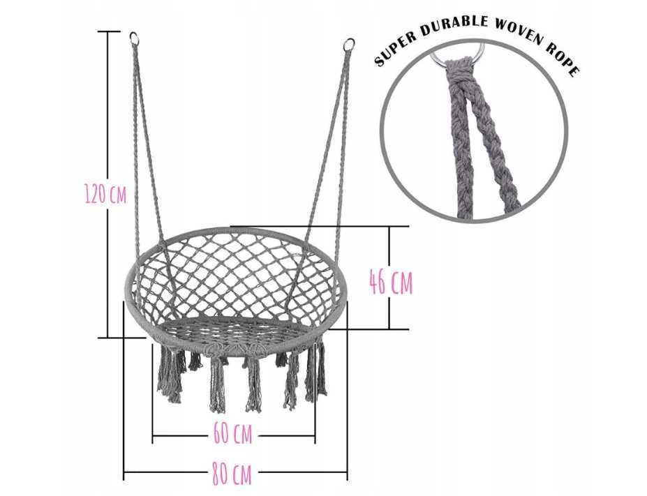 Fotel wiszący, Huśtawka, Hamak - DARMOWA DOSTAWA