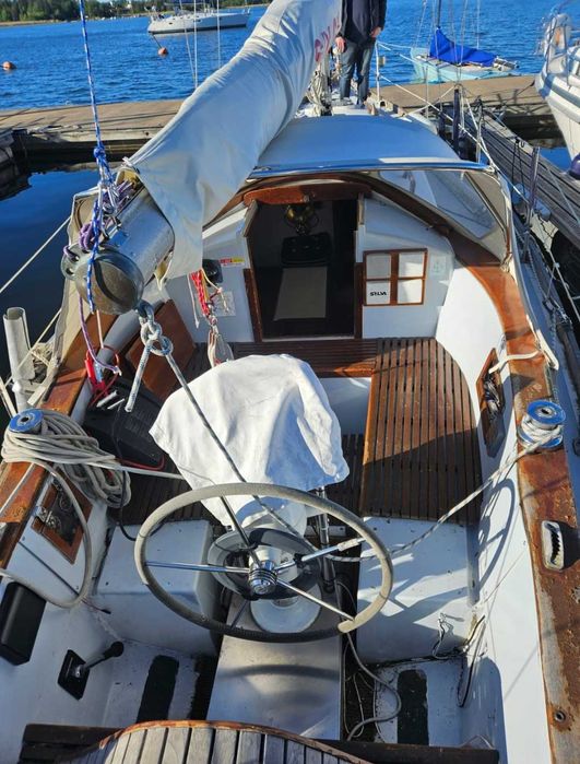 Łódź żaglowa 35ft z silnikiem jacht morski balastowy OKAZJA klasyka