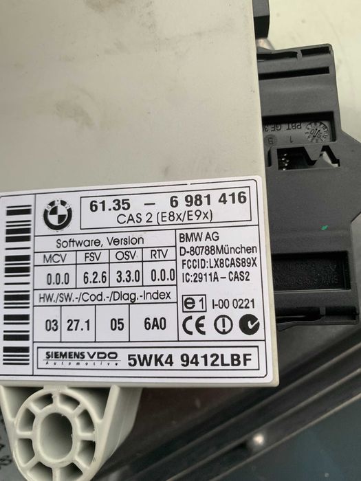 Bmw 1 e87 118d 2.0 m47n2 122ps komputer 7.799.854 cas kluczyk komplet
