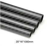 Карбонова трубка 3k twill 20*16*1000мм, 1м