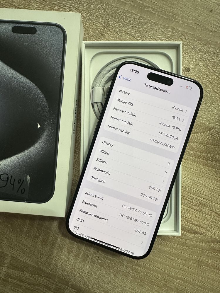 iPhone 15 Pro 256GB