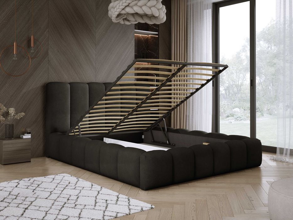 Łóżko Sypialnianie z Pojemnikiem + stelaż metalowy Sydney PRODUCENT