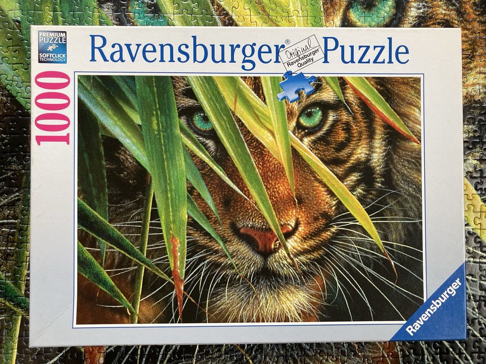 Puzzle Ravensburger 1000 • TAJEMNICZY TYGRYS