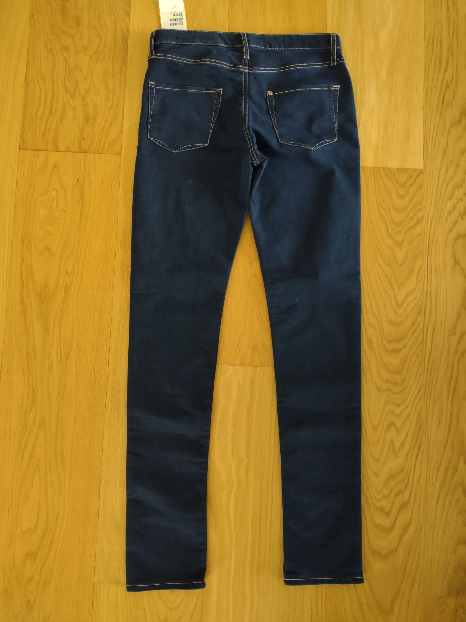 NOWE Jeansy super skinny fit, H&M, 158