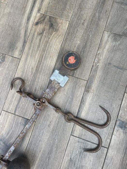 Antyk stara wielka waga Herbert&sons Lion 300 lb eksponat muzealny