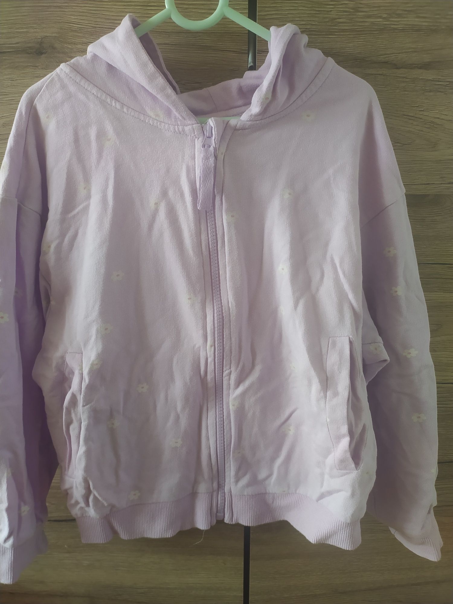 Bluza dziewczęca z kapturem r. 140